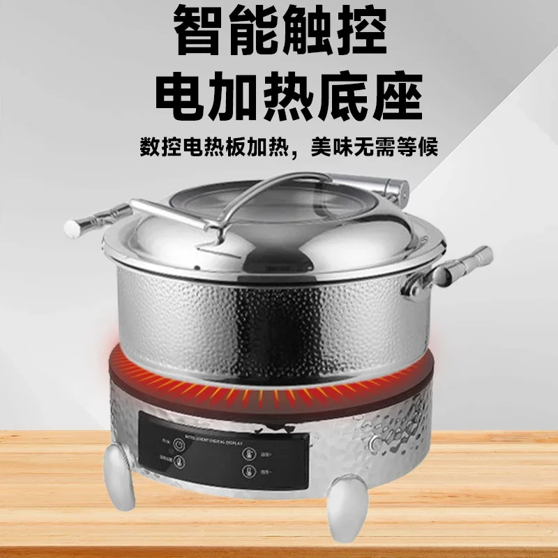 304 stainless steel buffet stove intelligent numerical control heat preservation stove hydraulic electric cloth stove hotel