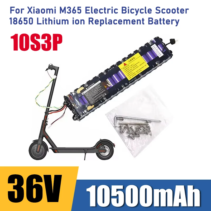 Lithium ion battery for Xiaomi M365 scooter and electric scooter, waterproof, Bluetooth communication, 36V, 7800mAh/10500mAh