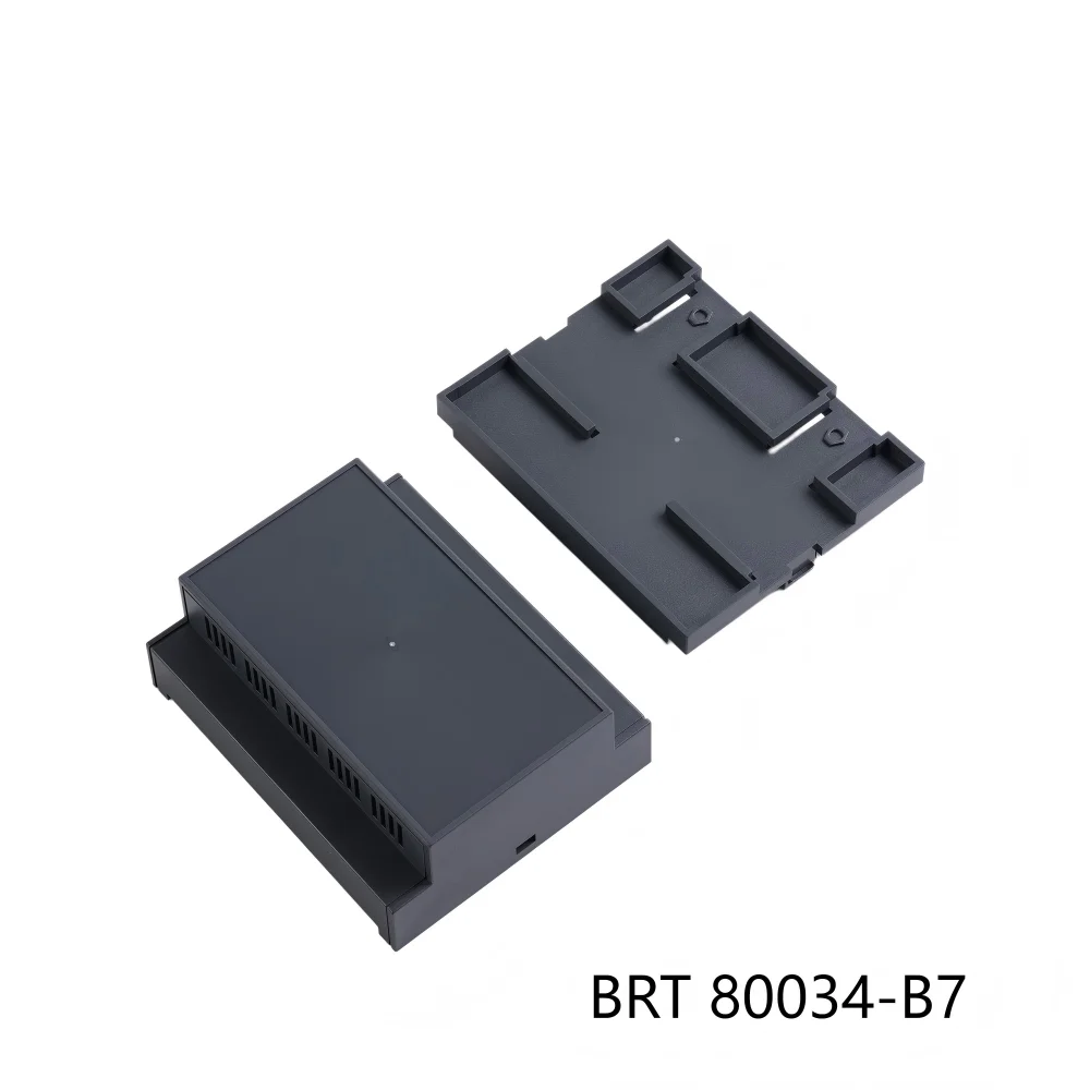 Relay Housing, Electrical Box, Industrial Control Box, DIN Rail Type Housing, PLC Module Controller Housing BRT80034