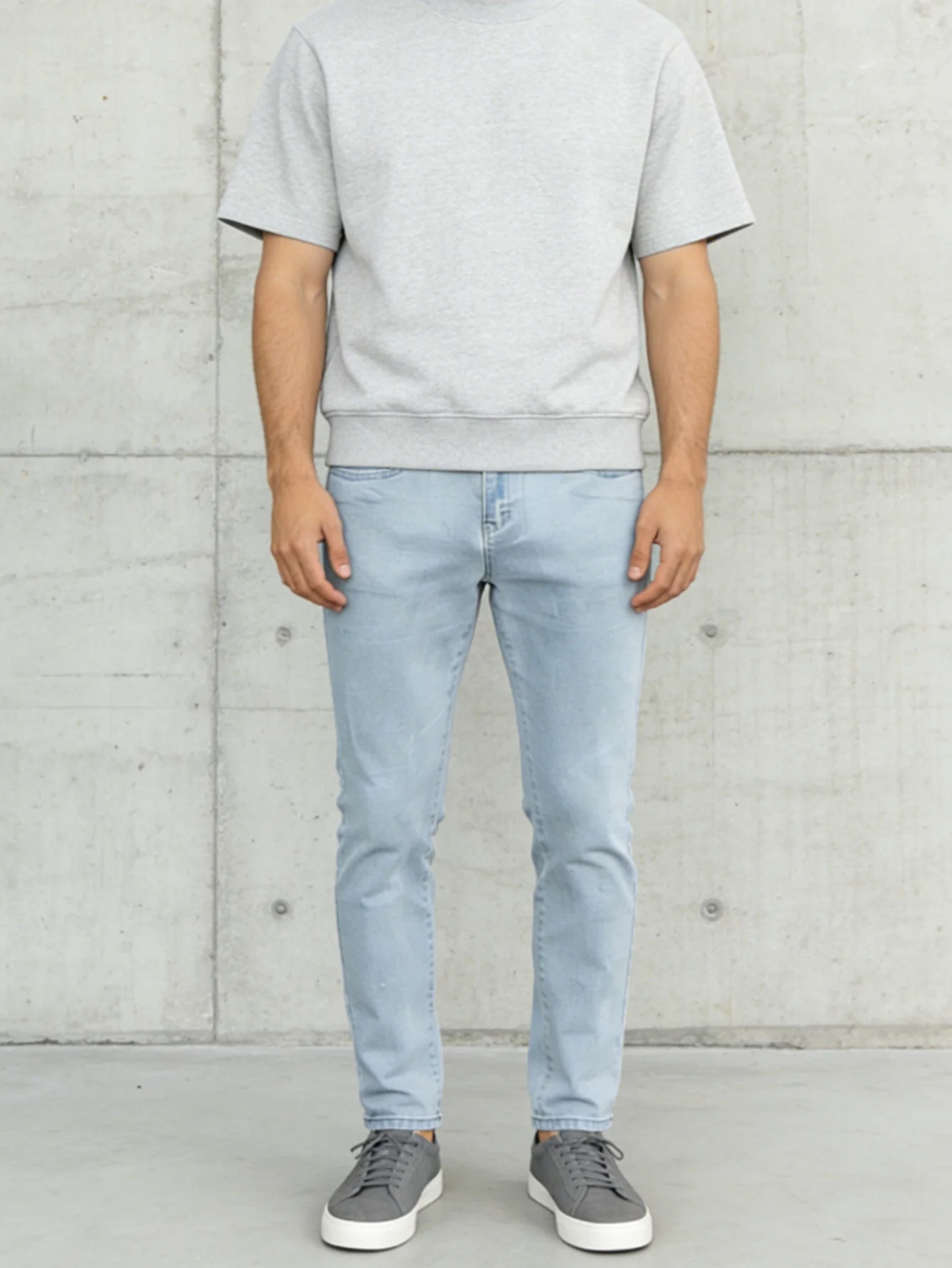 Y2k Drip Unisex Slim Fit Blue Jeans For Men Original Classic Denim - No accessories or belts included