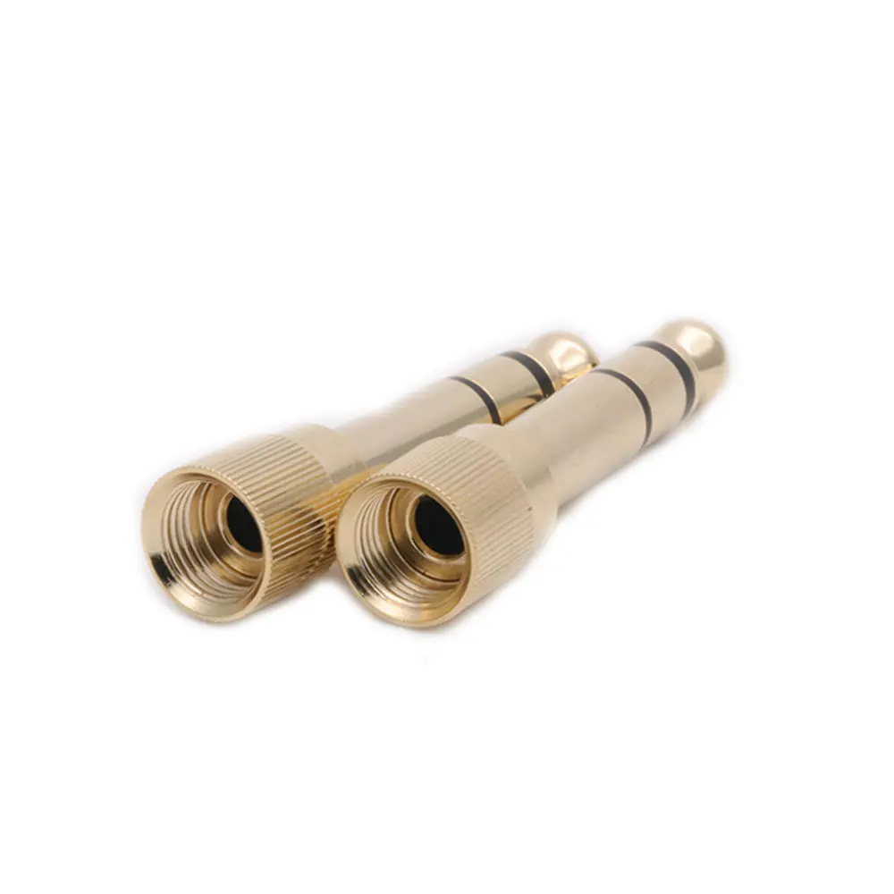 1pc Aluminum Assembly 3.5mm jack male screw plug  Wire Connector Gold-plated 3.5mm 3pole stereo audio speaker plug with spring