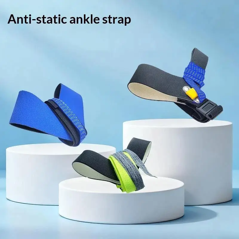 Cost Effective Anti Static ESD Adjustable Heel Foot Strap Grounding Discharge Band for Small Electronics Repair Shop