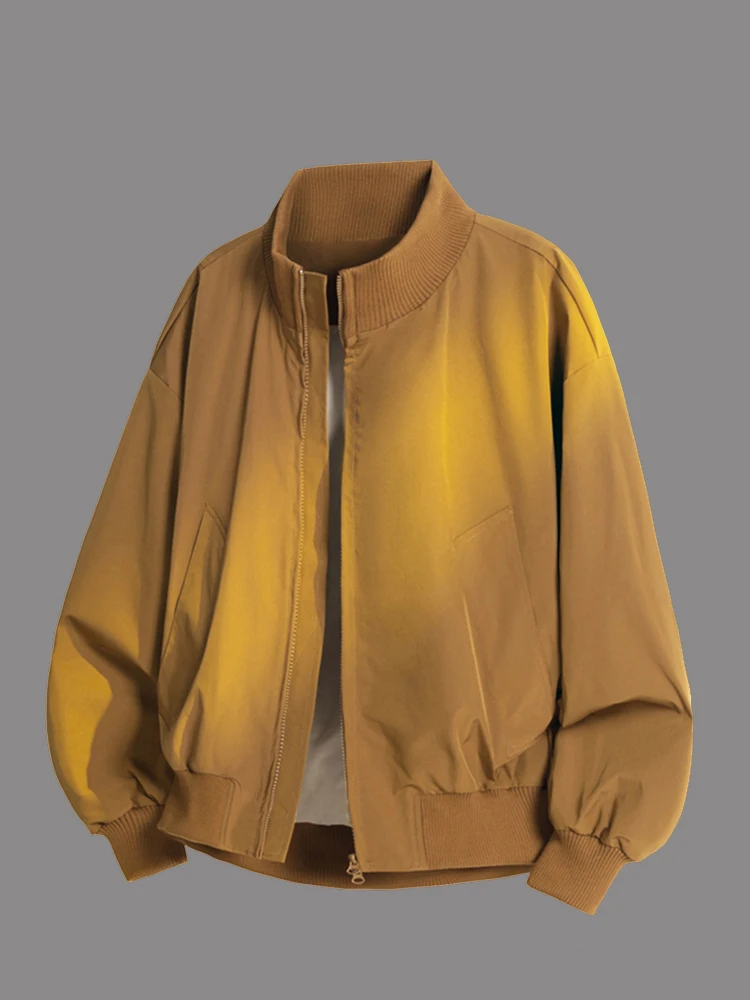 

American Retro Pilot Jaet Men's Casual Loose Fit Versatile Autumn Winter Outerwear Durable Polyester Fiber