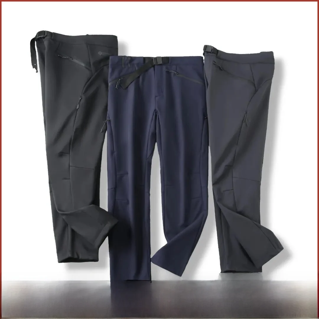 

Функциональный Stabili! Мужские повседневные брюки на подкладке для занятий спортом на открытом воздухе, прямые брюки, приклеенные Ss, осень-зима, элитная мода