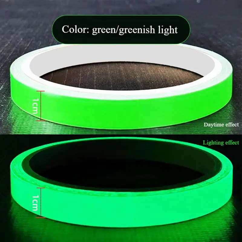 Tape Stair Fire Warning Stickers Stage Green Fluorescent Anti-collision Warning Sticker Luminescent Tape