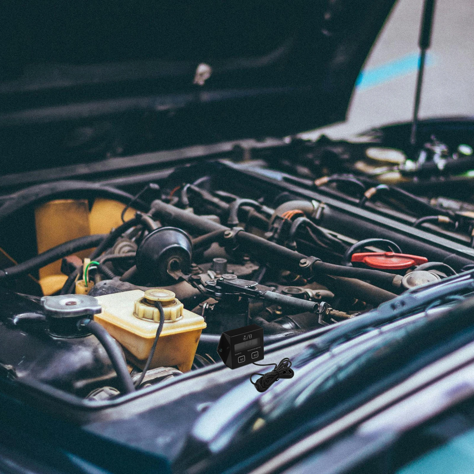 

1 Set Digital Chainsaw Tachometer Motorcycle Pulse Speedometer Lawn Mower Engine Speedometer Atv Meter Utv Rv Gauge Small Engine