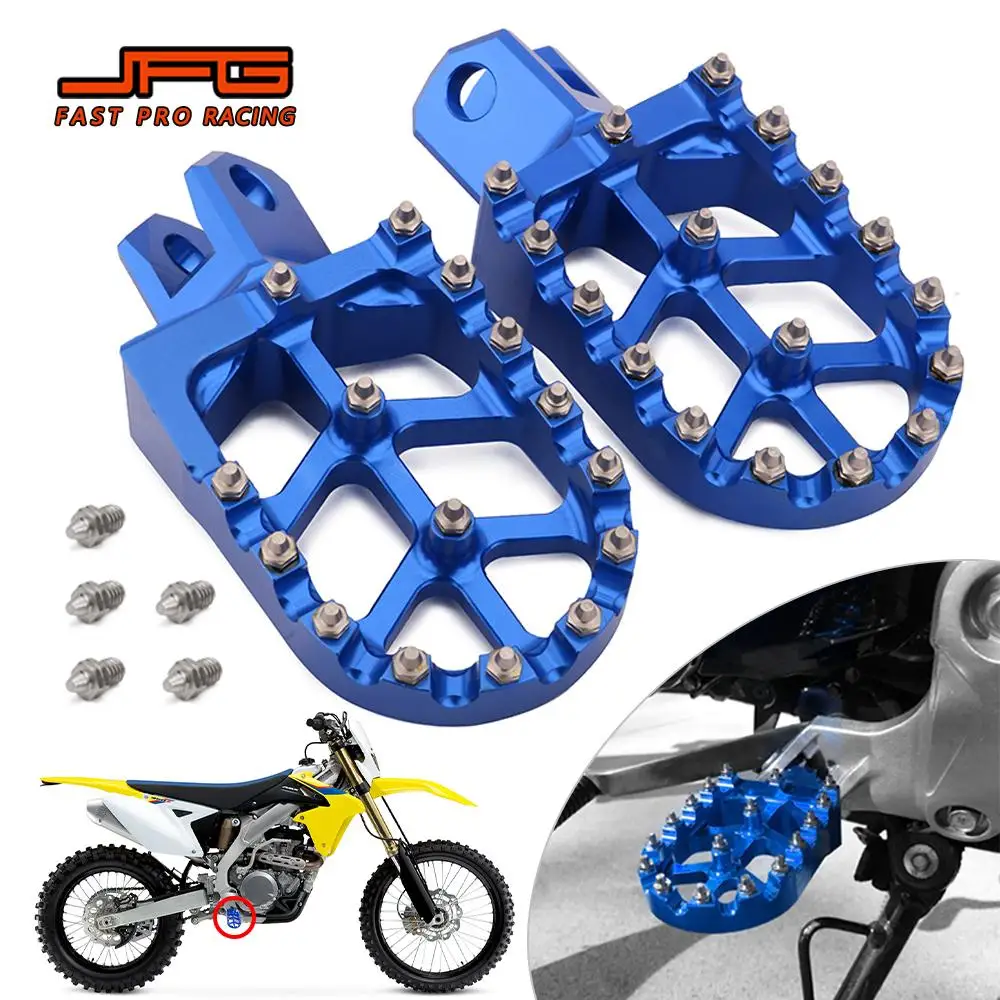 

Аксессуары для мотоциклов, подножки, алюминиевые подножки для Suzuki RM 125 250 DRZ 400 DRZ400 E S SM RMX 250, подножки для мотоцикла