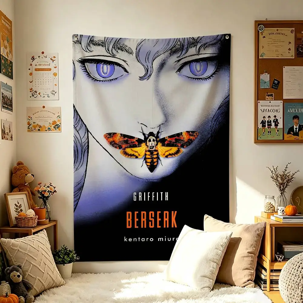G-Griffith B-Berserk Manga Home Decor Wall Hanging Vertical Flags Indoor Outdoor
