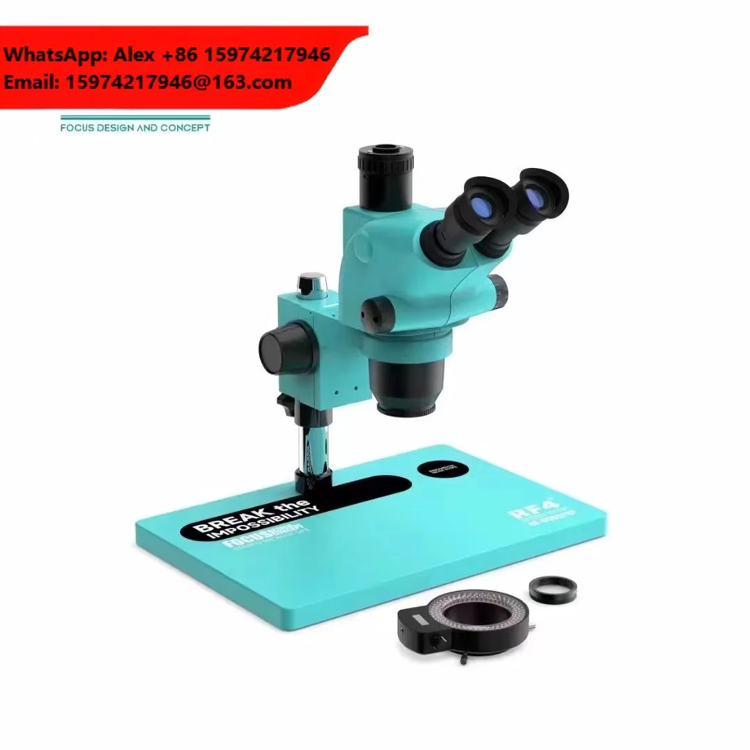 RF4 RF6565TVP Trinocular Stereo Microscope For Mobile Phone Repair/electronic Repair/Jewelry/carving