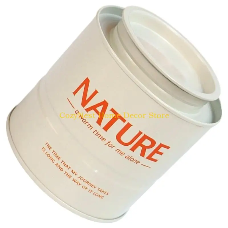 92MF Stackable Round Metal Teas Tin With Airtight Seal Design Dry Organizers