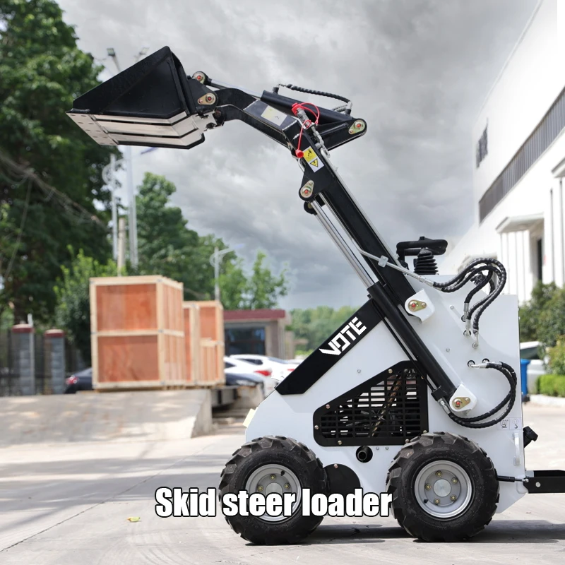 Wholesale Mini Skid Steer Loader With 4 In 1 Bucket Recruitment Agent Minicargador High Operating Efficiency Skid Steer Loader