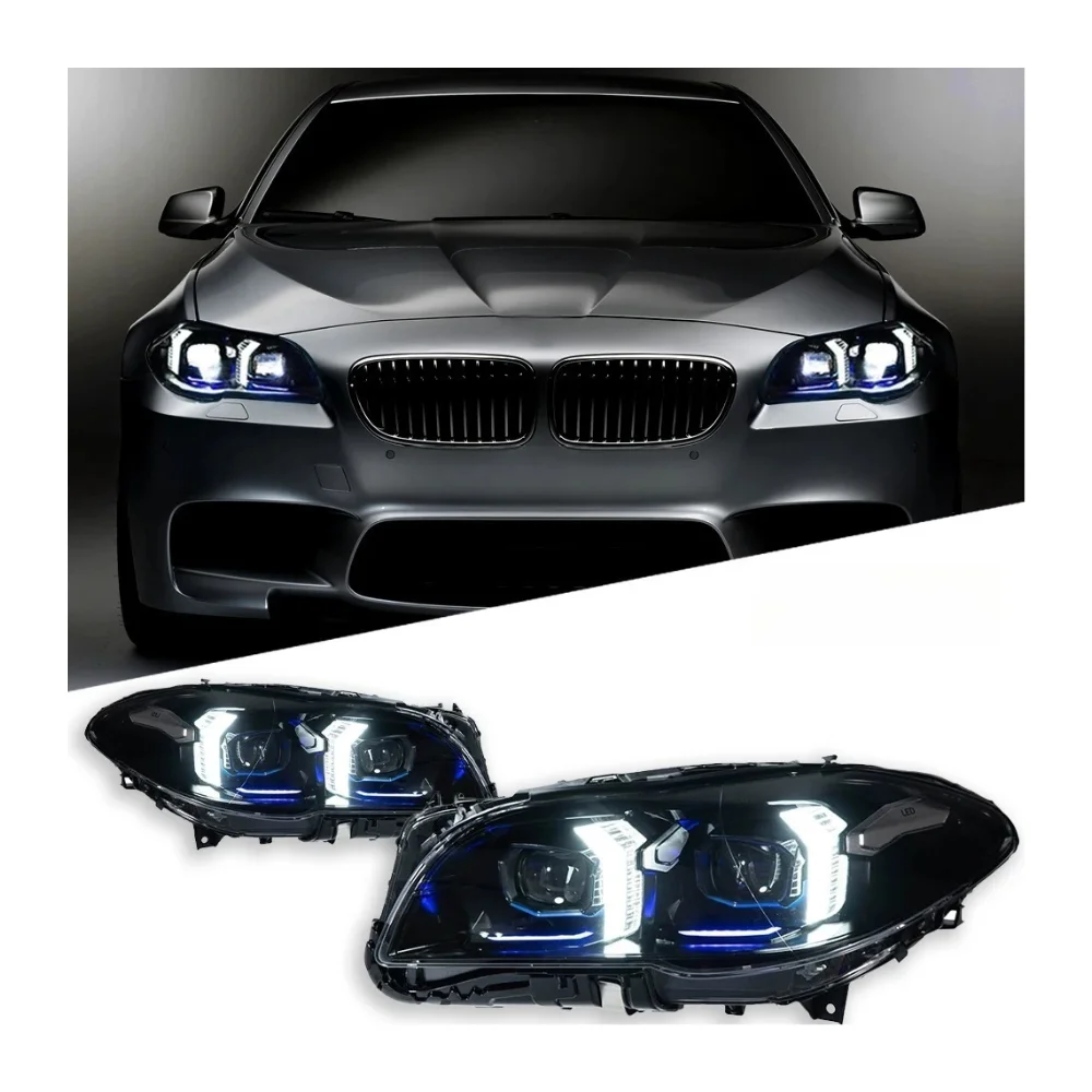 

For 5 Series F10 Headlight Upgrade F18 2010-2017 LED Head Lamp Modified Turn Signals Daytime Running Lights Headlight
