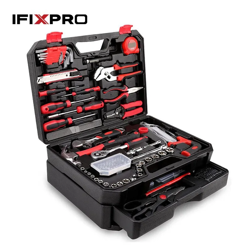 325 Pieces Multifunctional Auto Repair Hardware Tool Kit with Electric Drill, Durable Storage Tool Box for Repairman