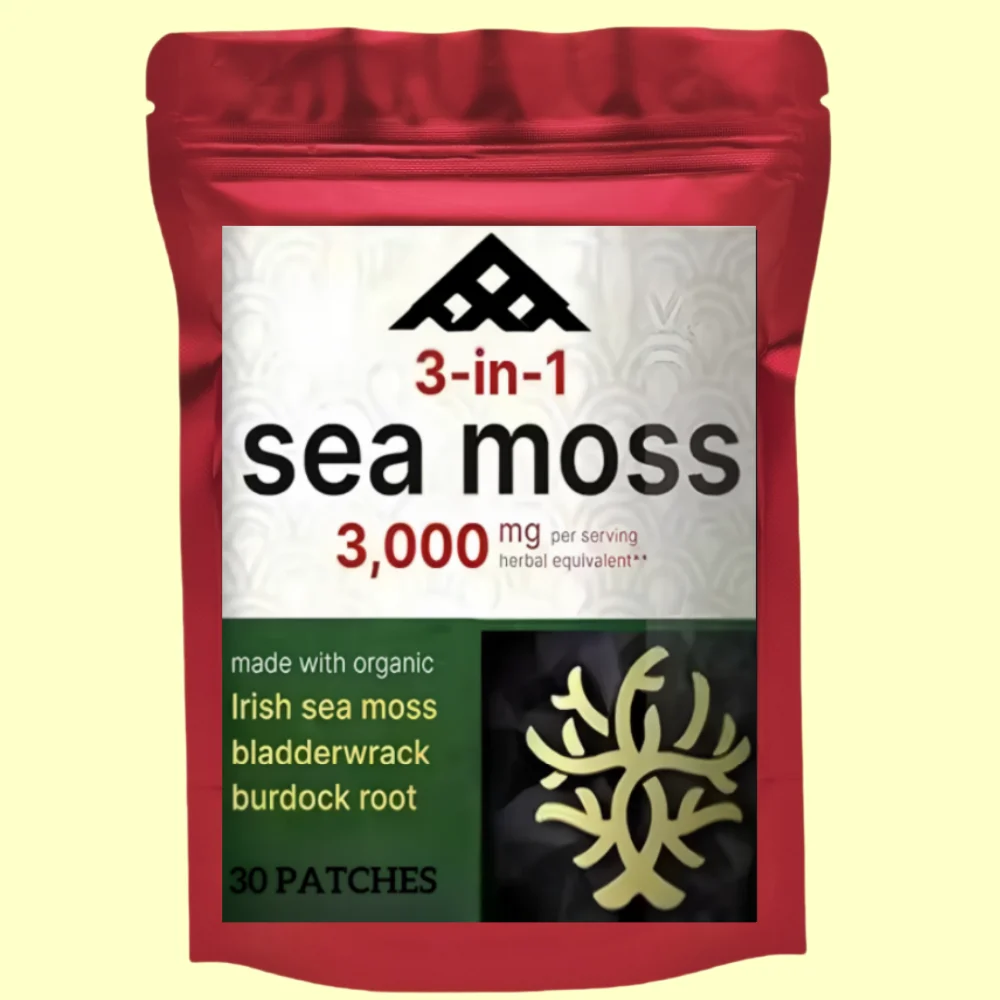 Sea Moss Transdermal Patches with Bladderwrack Burdock Root Comprehensive Health Support 30 Patches