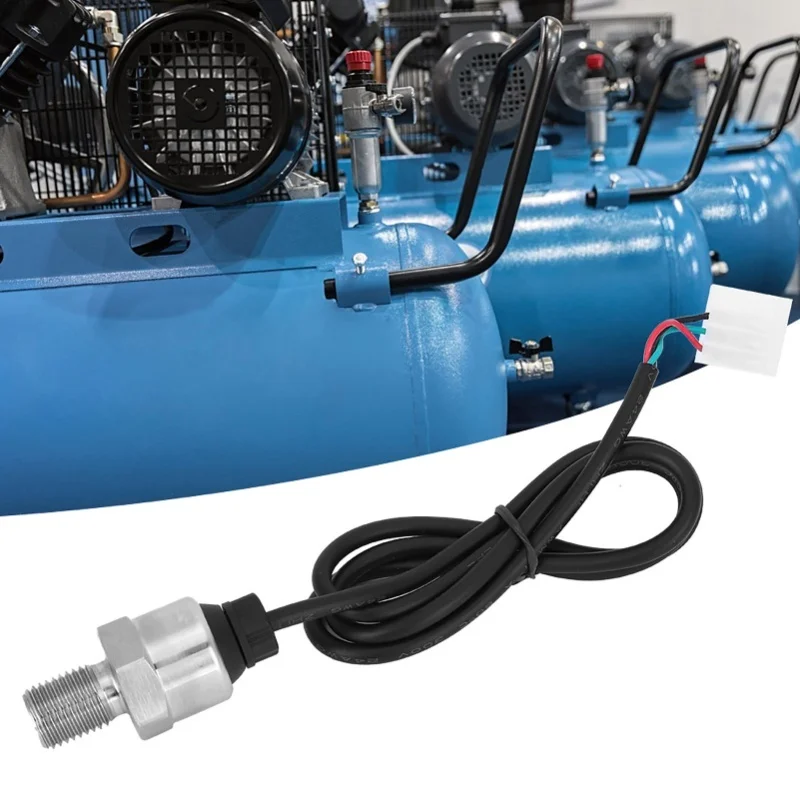 Pressure Transmitter Sensor Air/Water Compressors Industrial Equipment G1/4 DC5V 0-0.8Mpa