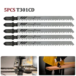 Hojas de sierra alternante de acero al carbono, herramienta de carpintería de corte de Metal, madera y plástico, T301CD, 5 unidades