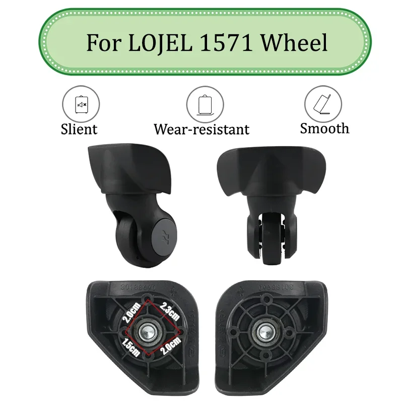 

For LOJEL 1571 Universal Wheel Replacement Suitcase Silent Smooth Shock Absorbing Durable Convenient Accessories Caster Wheels