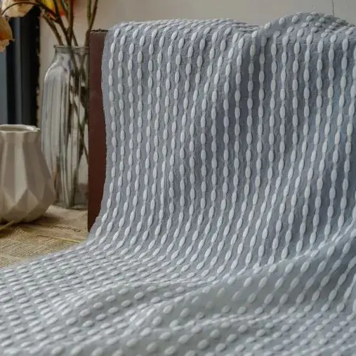 

Candy-colored striped small round jacquard fabric dress tutu skirt wedding backdrop fabric clothing fabric packaging fabric