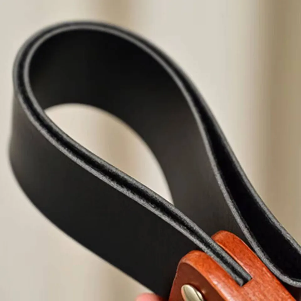 Flogger Leather Bdsm Sex Whip Wooden Handle Spanking Paddle Adult Sex Toys For Women Bondage Restraints Whips Sex Shop 5