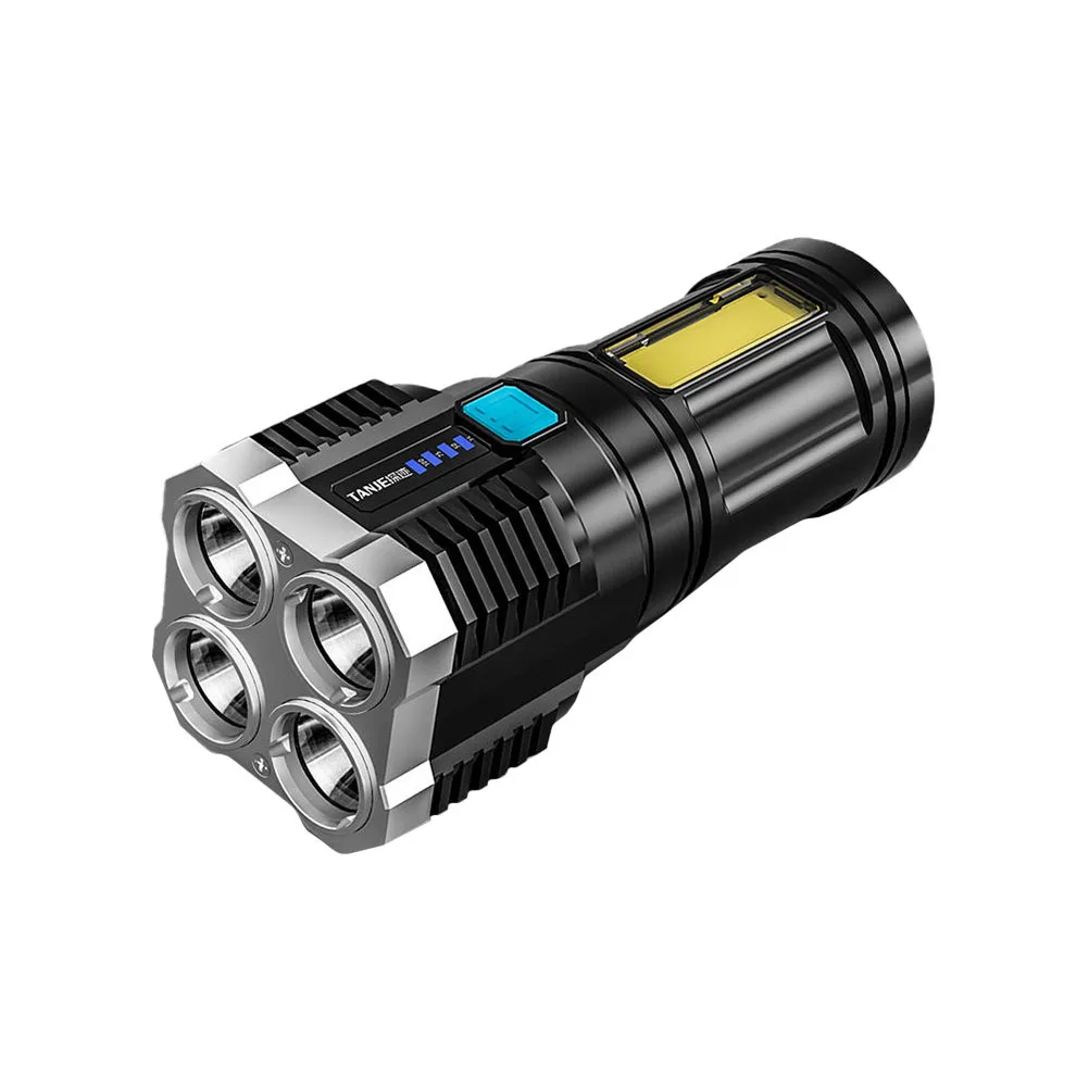 1 قطعة في الهواء الطلق استخدام مصباح يدوي USB قابلة للشحن المحمولة المدمجة عالية السطوع LED الشعلة للتخييم التنزه الصيد #5