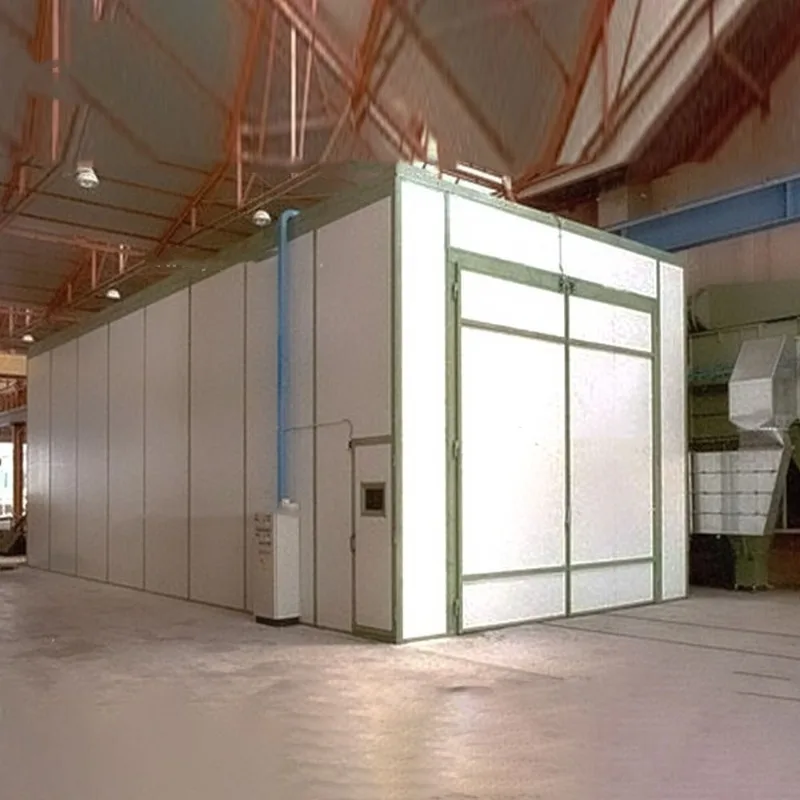 Large Sand Blasting Room Booth Automatic Abrasive Recovery Ventilation System - Heavy Duty Industrial Sandblast Cabinet