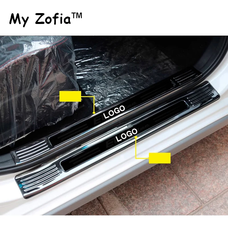 For New Geely Coolray 2023 2024 2025 Car Welcome Threshold Modification Stainless Steel Inner Pedal Guard Styling Accessories