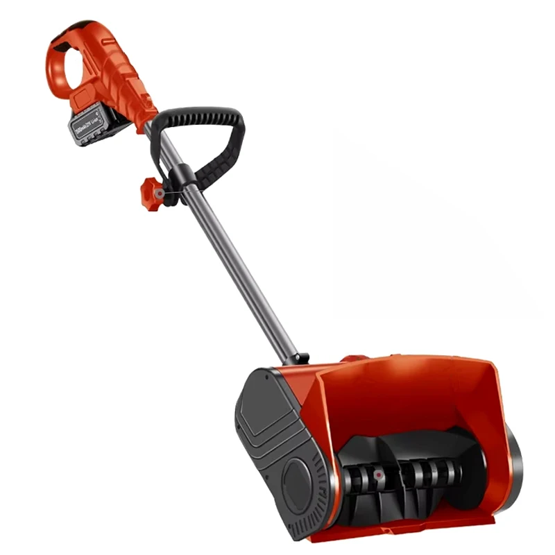 Hand-pushed Electric Snow Plow Snow Blower 20V Small Road Snow Shoveling Household Snow Removal Machine Battery/No Battery