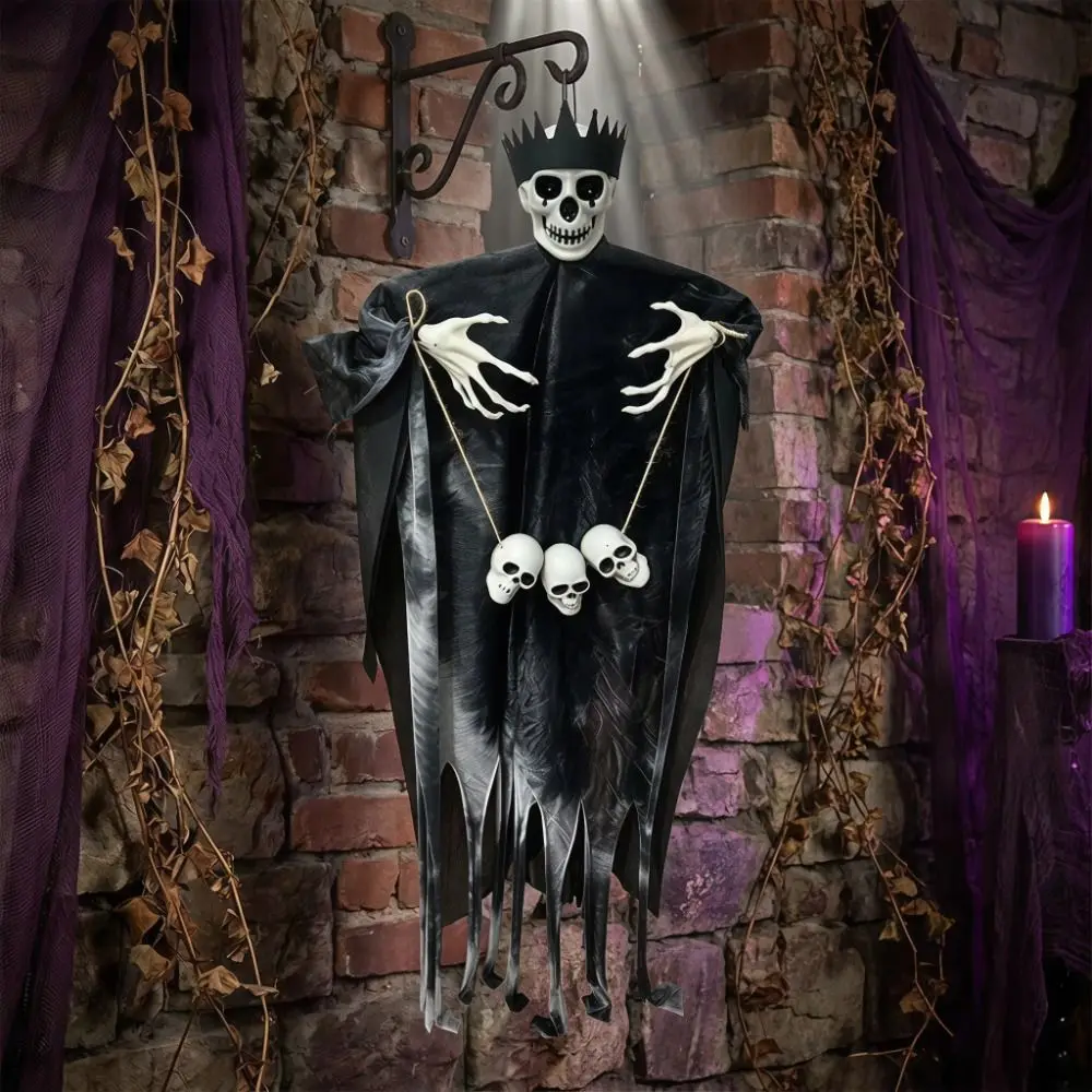 Pendant Hanging Ghost Skull Props Ornaments Halloween Hanging Skeleton Scene Layout Spooky Haunted House Decoration Porch