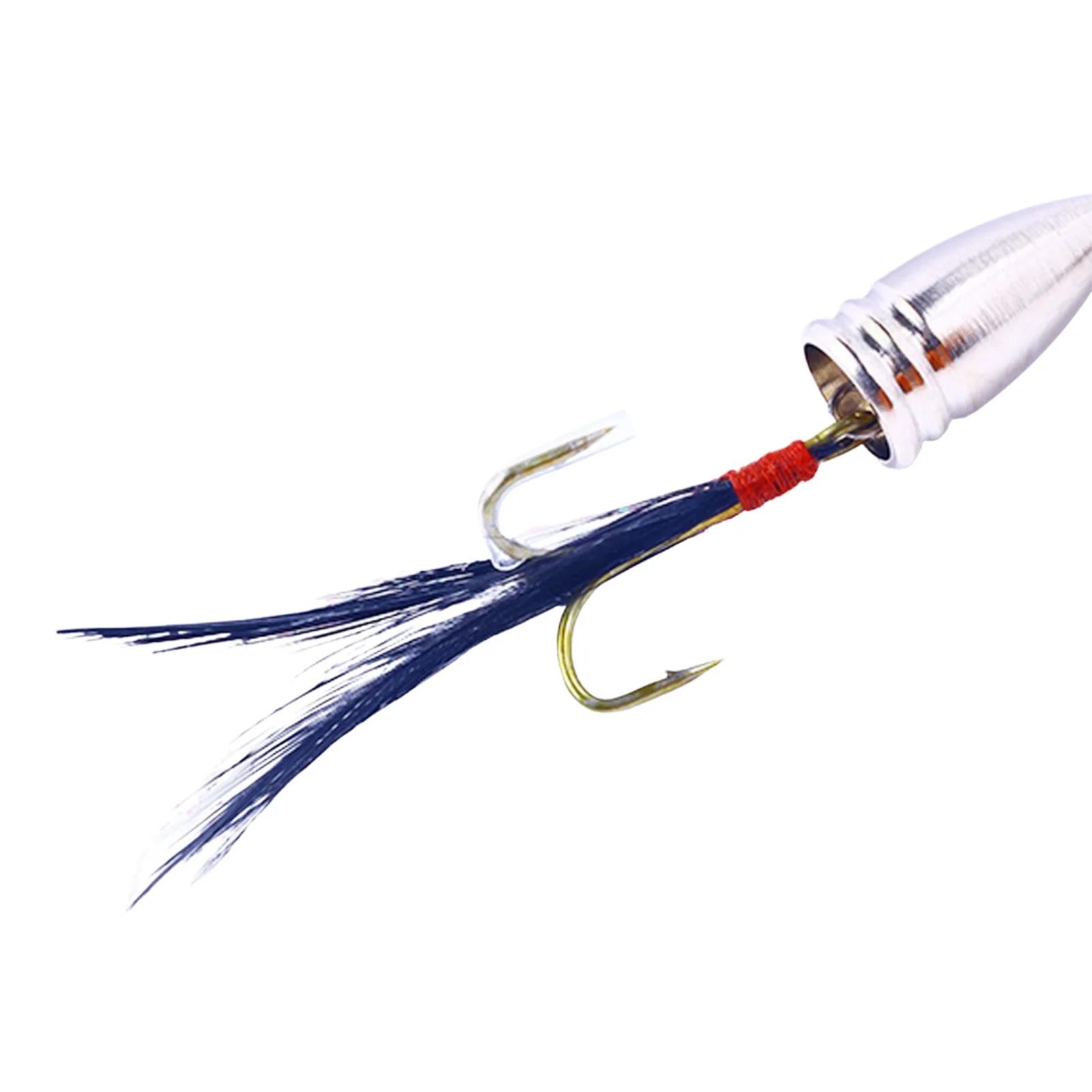 Feather Hook Sequin Lure Wobbler Bait With Feather Fishing Tackle Multi-Functional Wobbler Chatter Bait For Bass Pike Walleye