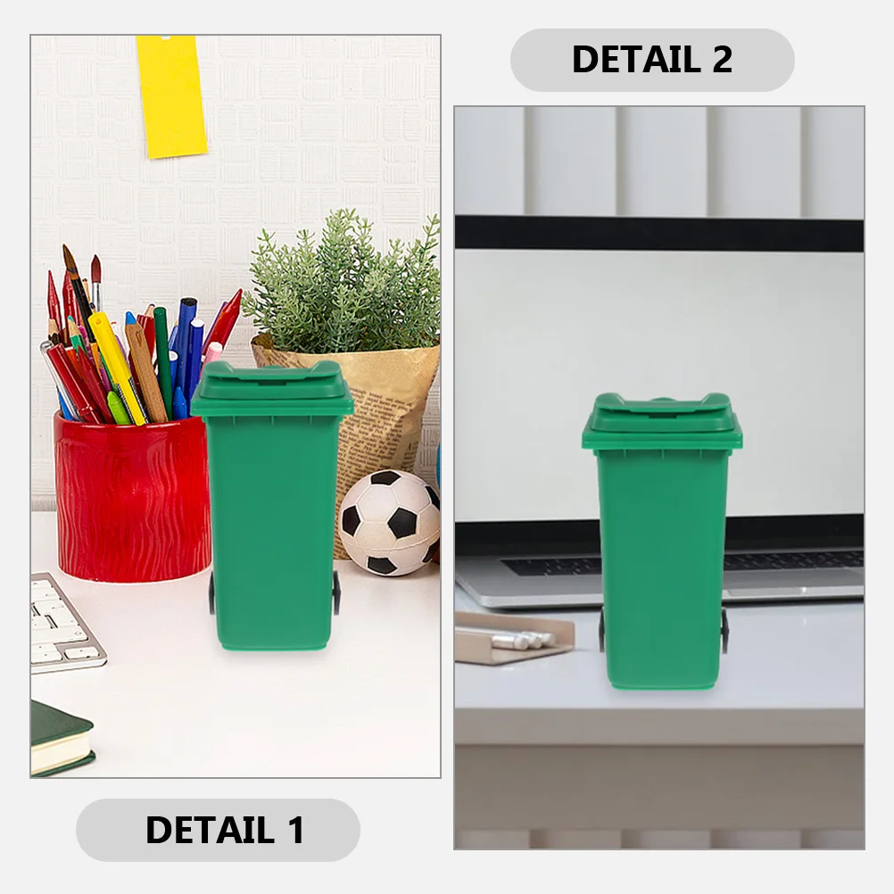 

5pcs Desktop Trash Bin Multifunctional Pen Holder Mini Can Toy Garbage Cans Small Bucket Home Office Desk Kitchen Table Storage