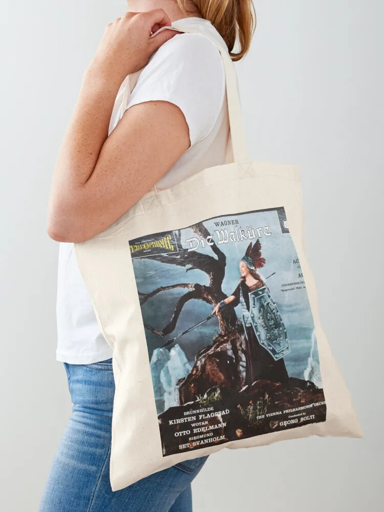 Die Walküre, Richard Wagner, Wagner, Opera, German, 1959, Act 3, Act 2 Tote Bag cloth bag woman Women's bags Canvas Tote Bag