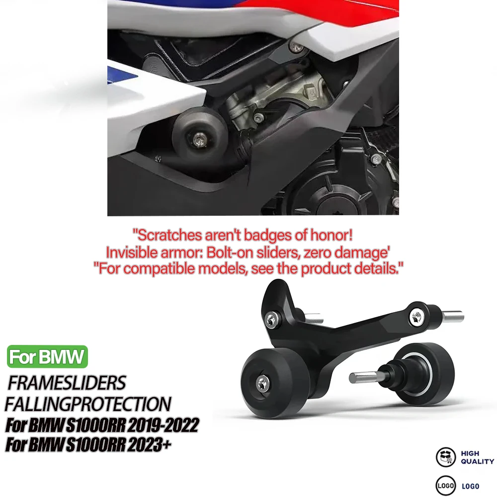 

For BMW S1000 RR 2019 2020 2021 2022 2023 Frame Slider Crash Protector S1000RR 2024 Motorcycle Accessories Falling Protection