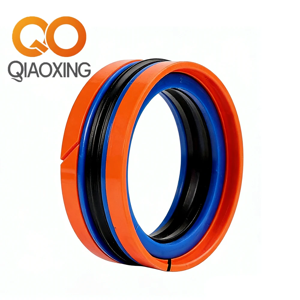 

KDAS Hydraulic Piston Seal Kit (150~155mm) -NBR/PU/POM 35MPa -35°C~110°C for Cylinder/Injection Machine (1PCS)