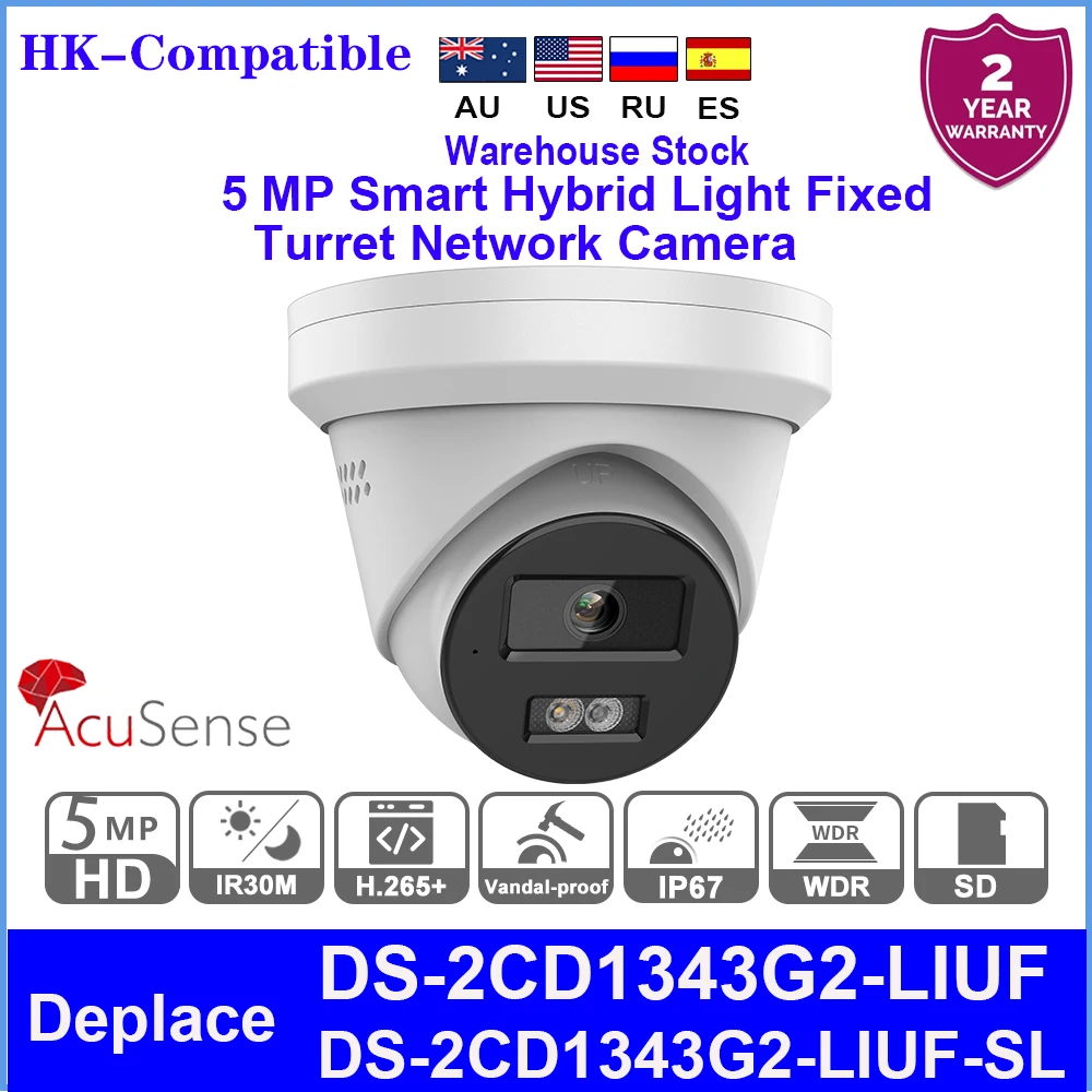 hikvision compativel mp substituir ds2cd1343g2 liuf sl camera ip microfone embutido inteligente luz hibrida torre fixa camera de rede 01