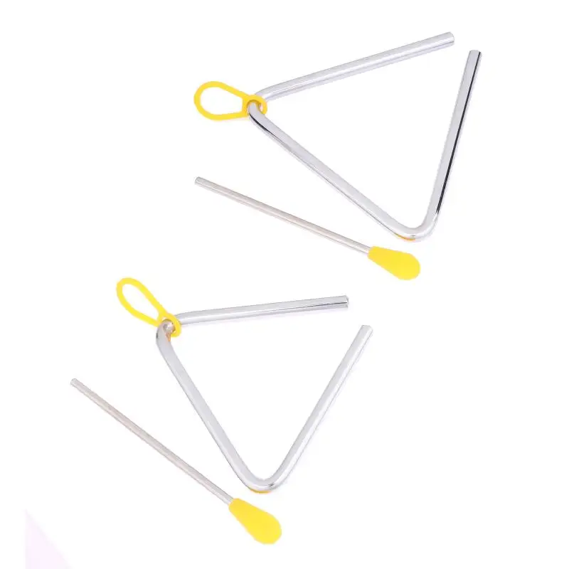 6-9 Inch Stainless Steel Triangle Musical Triangle For Children Music Enlightenment Percussion Instrument Toy Orff Instruments