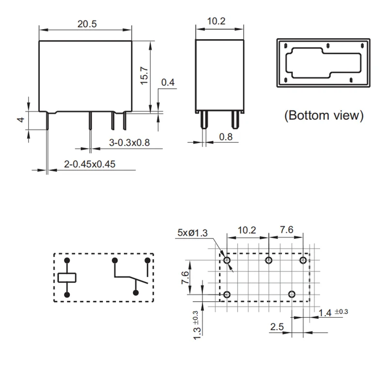 Imagem -04 - Relé Hf33f 005 012 024-zs3 5v 12v 24v 5pin 100 Unidades Caixa Original Novo