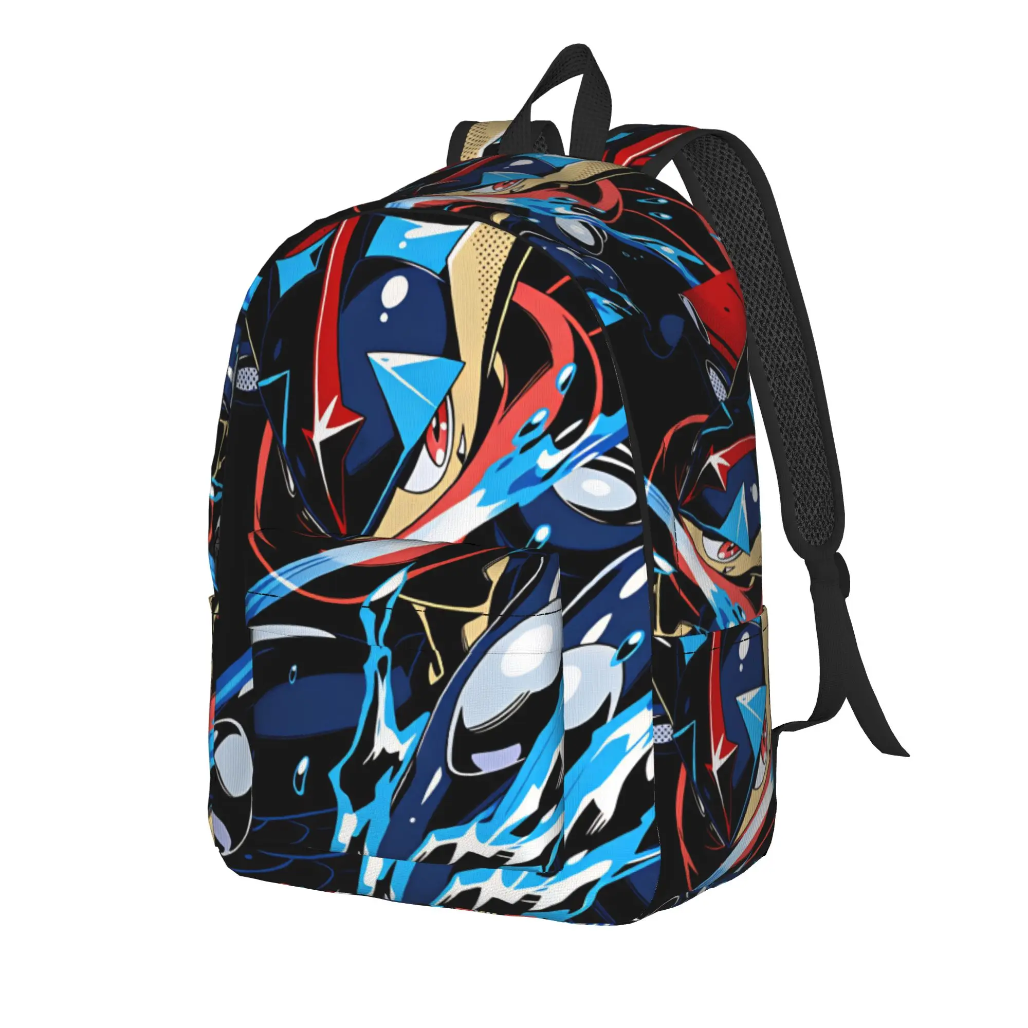 Greninja Backpack  Kawaii Backpacks Men Outdoor Style Soft High School Bags Design Rucksack