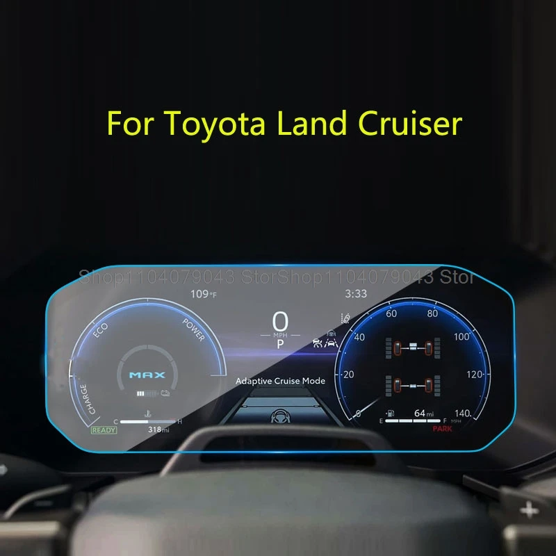 Tempered Glass Screen Protector film For Toyota Land Cruiser 250 2024-2026 10.25 inch Instrument Panel Dashboard Anti Scratch