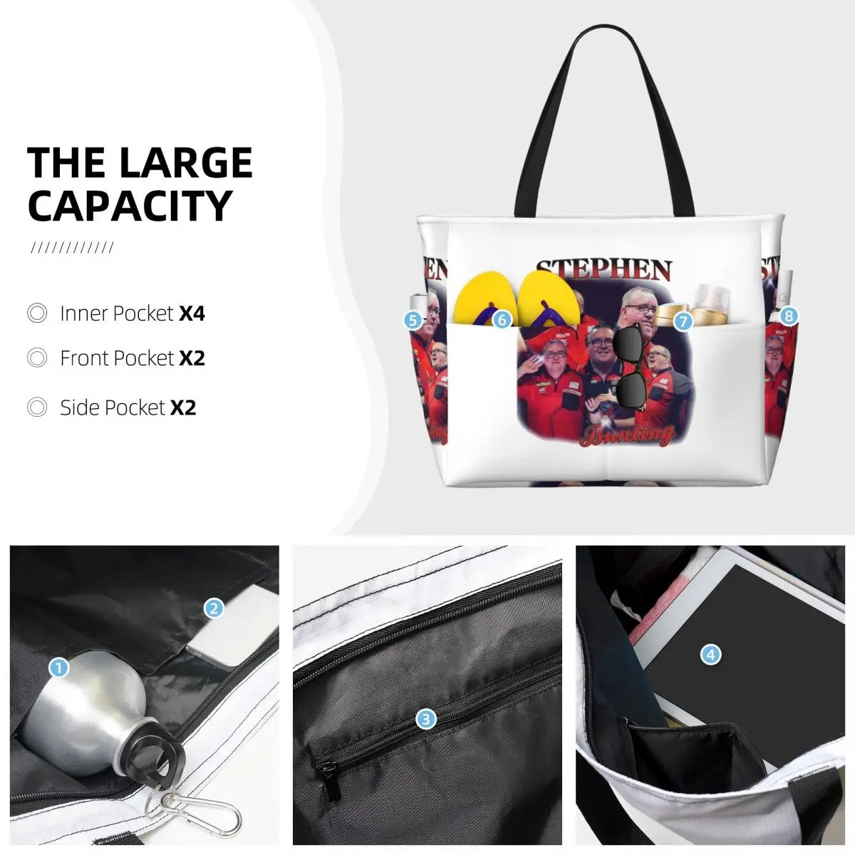 Пляжная большая сумка Stephen Bunting Bootleg, спортивная сумка для занятий йогой, большая большая сумка, женская дорожная сумка, сумка для фитнеса