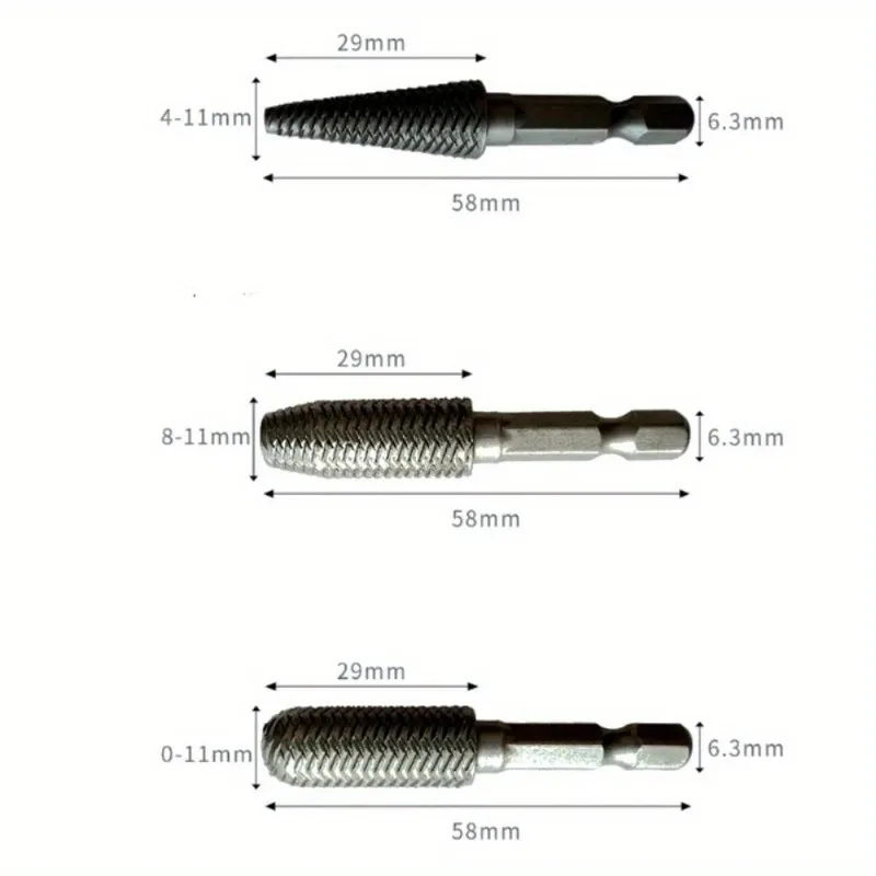 5 個のエンボス鋼やすり特殊形状やすり電動研削ヘッド軟金属研削バリリーマリングロータリーファイル六角/丸シャンク
