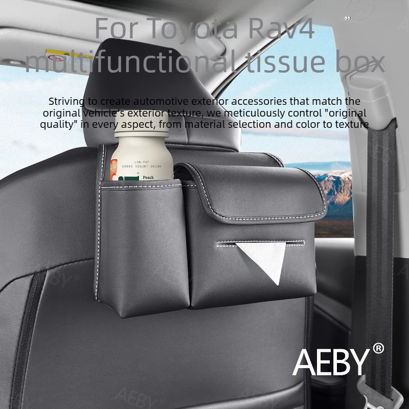

For Toyota Rav4 2020-2026 Car tissue storage box,Tissue box holder dashboard,Seat back storage,Car Interior accessories
