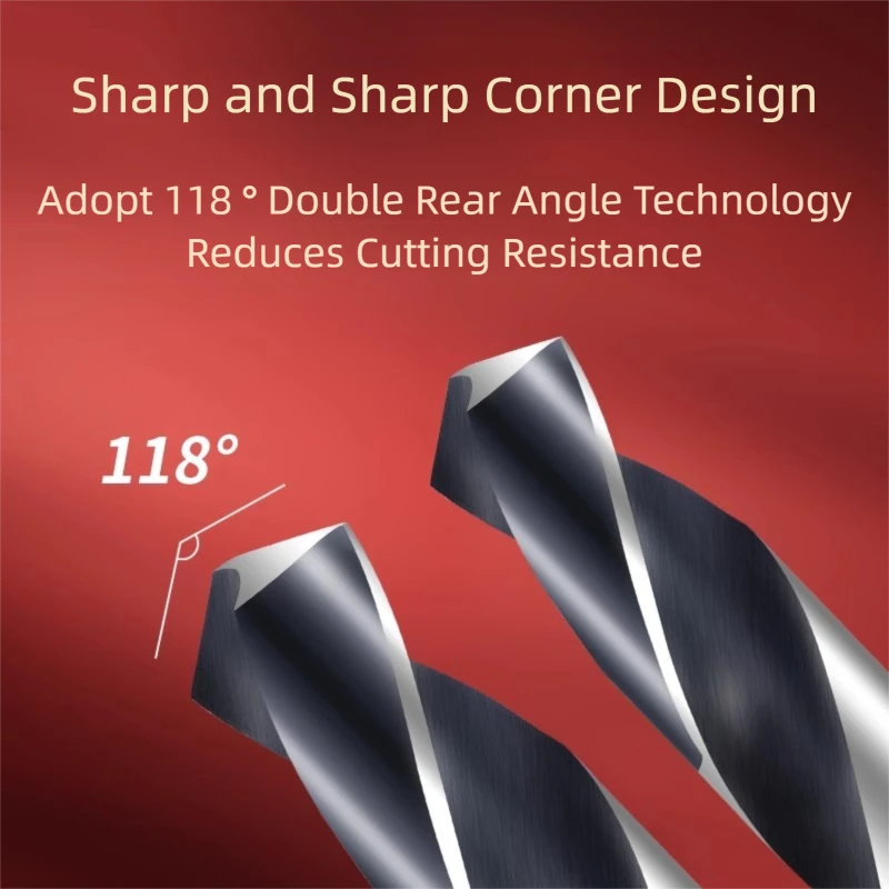 TG Professional 6542 HSS Drill Bit Fully Ground for Improved Precision and Groove Design for Faster Drilling 13-41mm