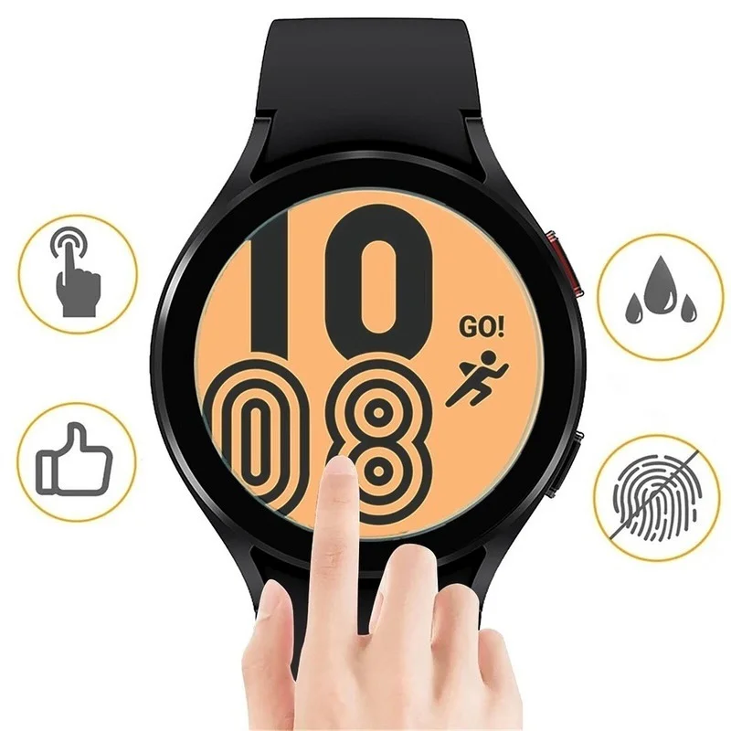 Protector de pantalla de vidrio templado para Samsung Galaxy Watch, película protectora 9H, 5, 4, 3, 40, 44MM, 41, 42, 45, 46mm