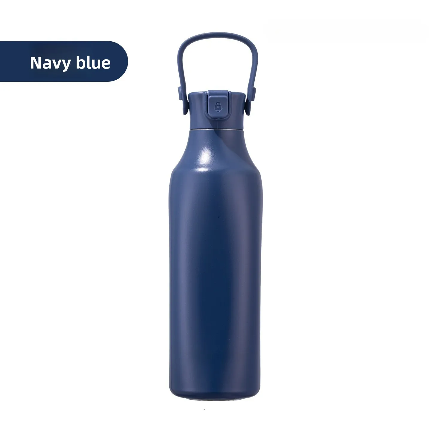 720ML Thermos Cup Double-drinking Vacuum Flasks Stainless Steel Sports Bottle with Straw＆Removable Handle for Travel