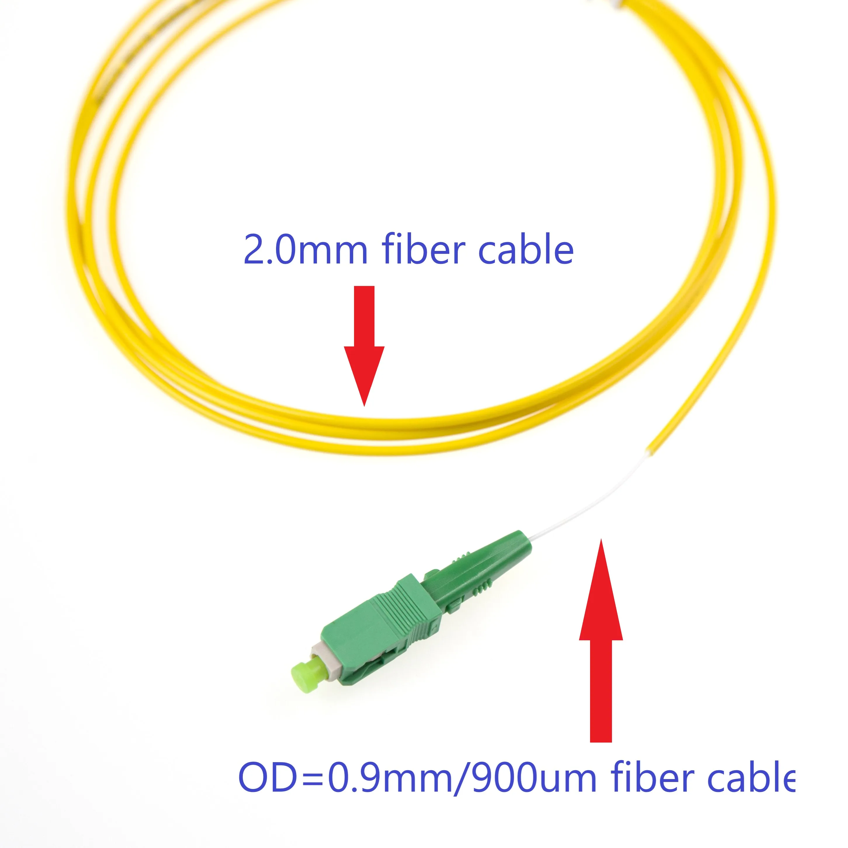 Imagem -05 - Adaptador Rápido dos Conectores da Fibra Ótica do sc Apc do Único Modo dos Conectores Rápidos da Fibra Ótica do sc Upc para o Cabo da Fibra de Ftth 0.9 2.0 3.0 mm