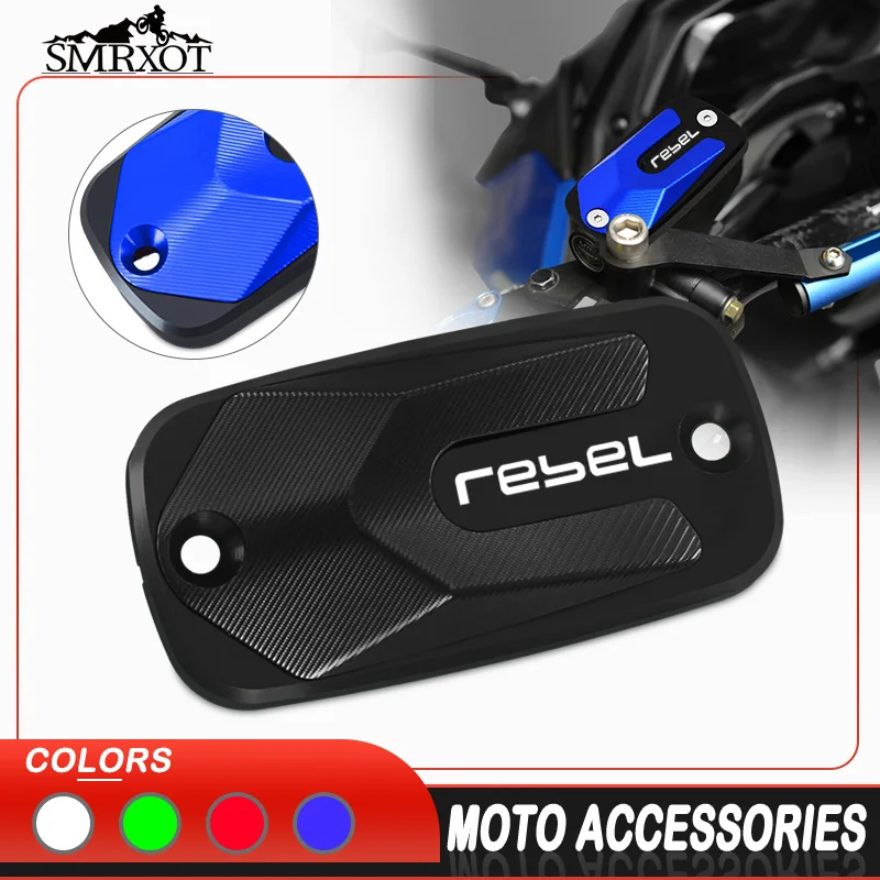 

2023 Oil Cup Cover For Honda Rebel 300 Rebel 500 1100 CMX1100 2017-2024 Motorcycle CNC Front Brake Cylinder Fluid Reservoir Cap