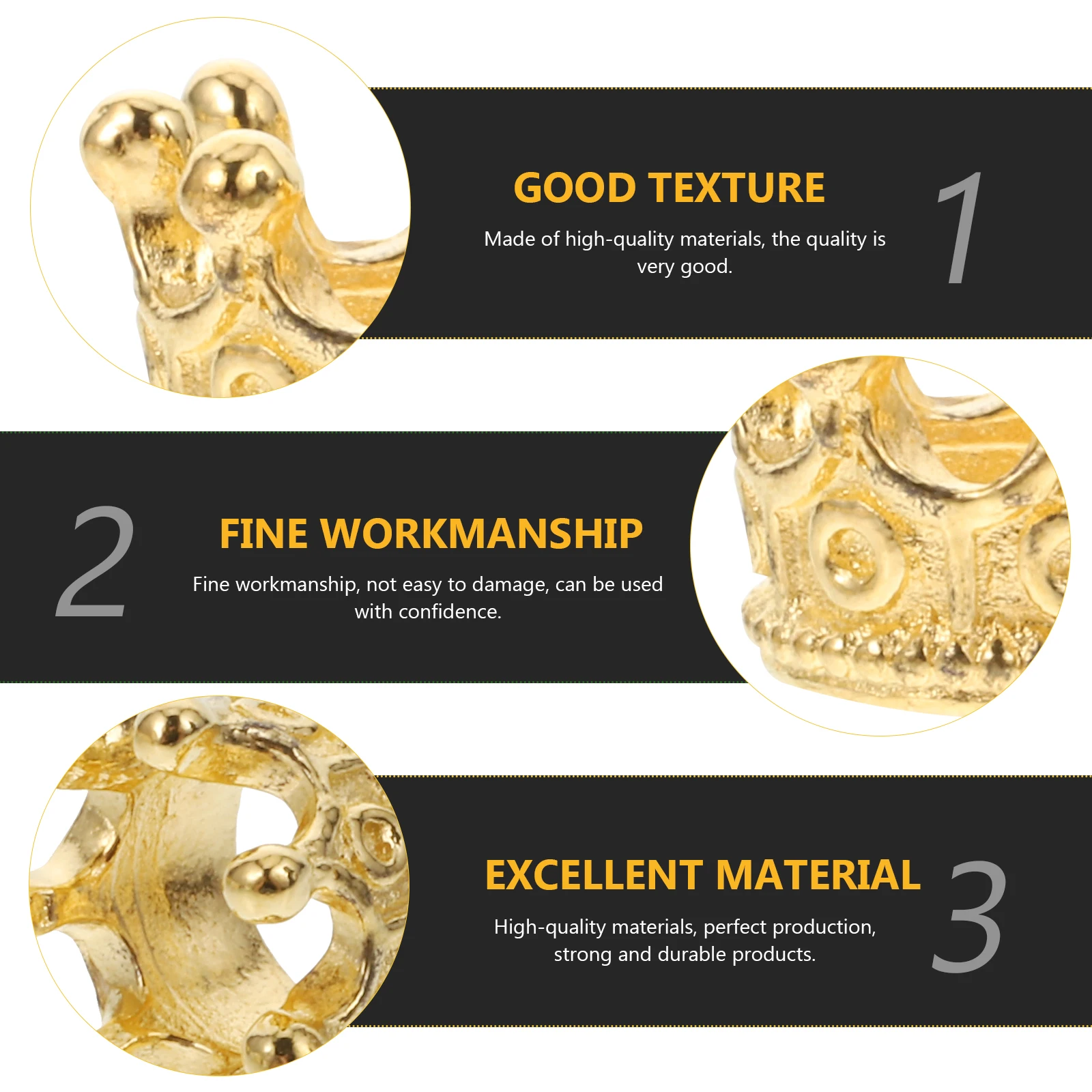 50 Buah Aksesori Perhiasan Mahkota Mini Liontin Jimat Antik Perlengkapan Gelang Liontin Kalung Aloi Ornamen DIY