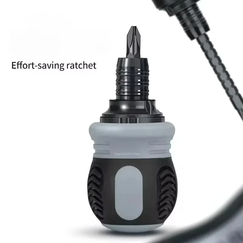 Short Shaped Ratchet Screwdriver Set Radish Head High Hardness Labor-Saving Multi-Functional Dual-Purpose Tool image 5