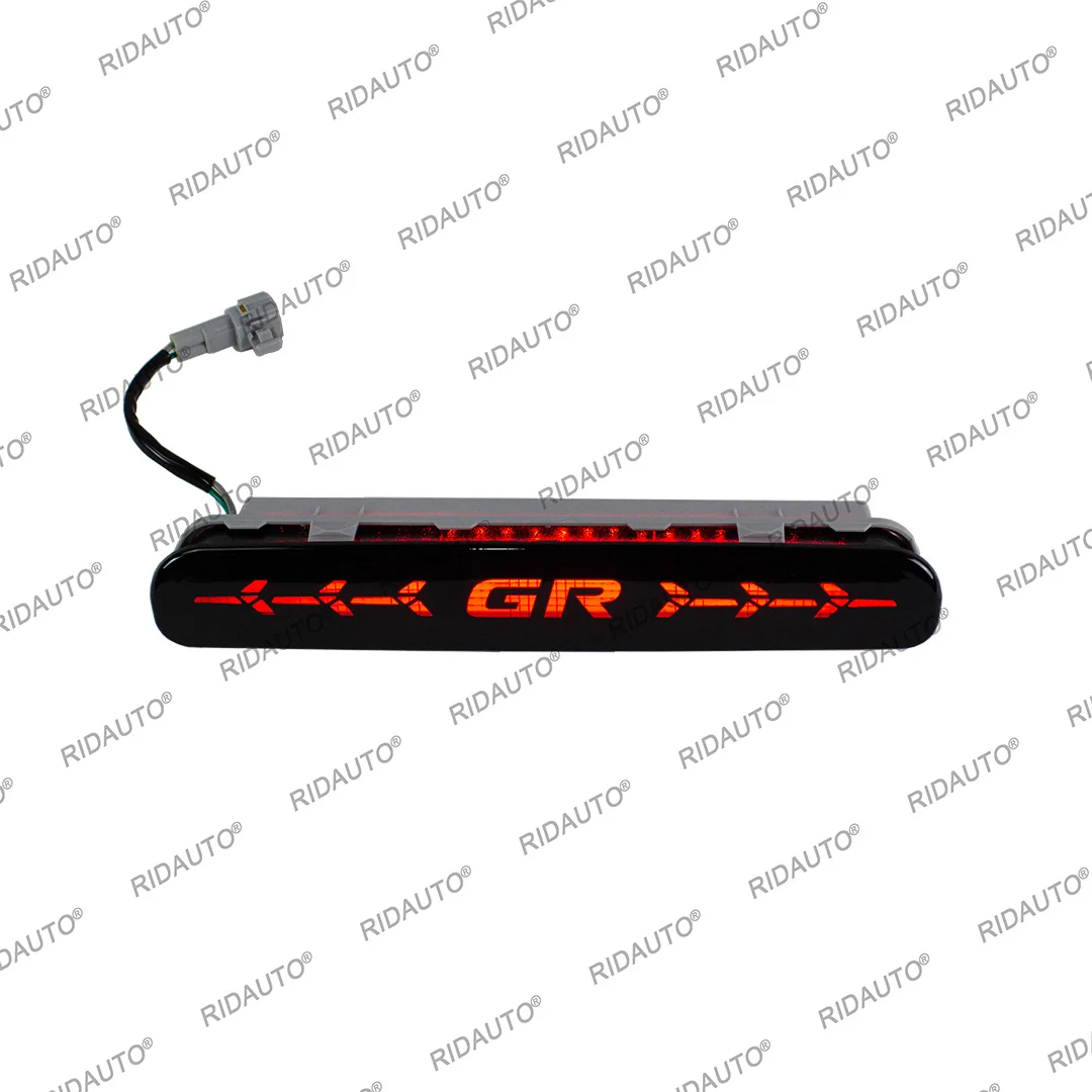 Tercera lámpara de freno luces de puerta trasera para Hilux Vigo 2008-2014 con GR LED puerta trasera luces de señal de parada de freno central de alto nivel