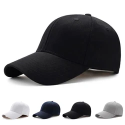 Unisex Simple Black Baseball Cap Solid Color Golf Hat Cotton Caps Hats Casual Hip Hop Dad Hats For Men Women